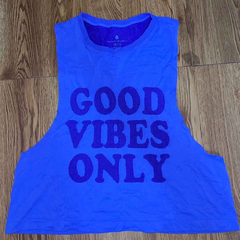 Spiritual Gangster Muscle Tank- Good Vibes Only (XS/S)